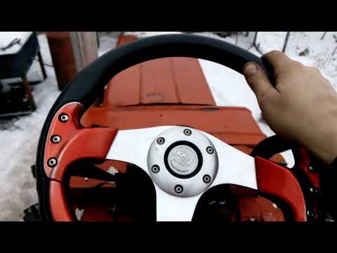 Видео: Гидроруль на т25,гур,насос дозатор 100 -й,гидравлика ,переделка рулевого управления.