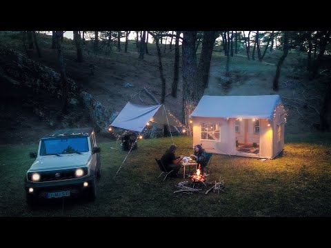 Видео: НАДУВНОЙ ПАЛАТКОВЫЙ ЛАГЕРЬ И ВКУСНЫЙ SLOPPY JOE 🍔