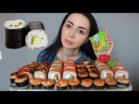 Видео: ЗАХОДИ! ПОСПЛЕТНИЧАЕМ 🍣 Суши 🍱 Роллы Мукбанк Ayka Emilly