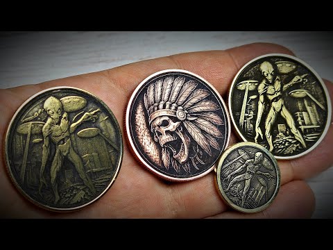 Видео: xTool F2 ULTRA - 3D на монетах! это легко! Медь латунь железо!