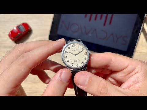 Видео: Советский Daniel Wellington! Обзор мужских наручных механических часов Чайка 1601А с тиснением