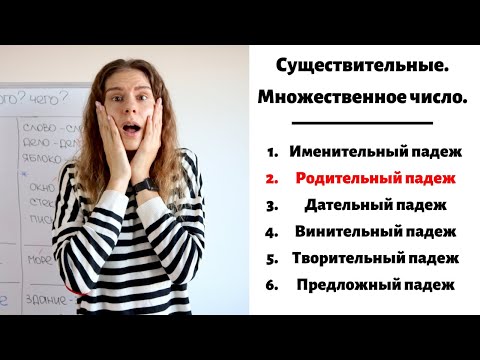 Видео: Родительный падеж. Множественное число || Существительные. Падежи