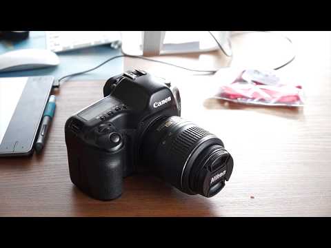 Видео: Объектив Nikon на камере Canon