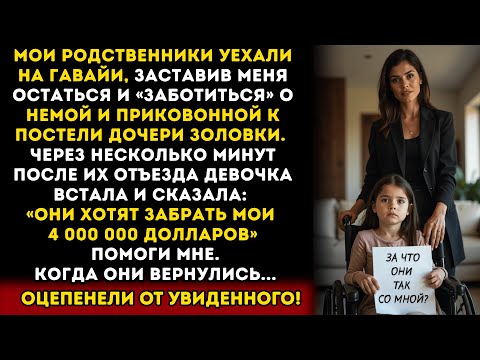 Видео: Мои родственники уехали на Гавайи и оставили мне “немого” ребёнка — но через несколько минут она...