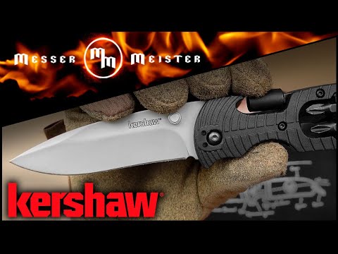 Видео: Прочный многопредметный нож - тест Kershaw Select Fire