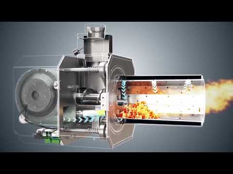 Видео: Пеллетная горелка Venma COMFORT S pellet burner