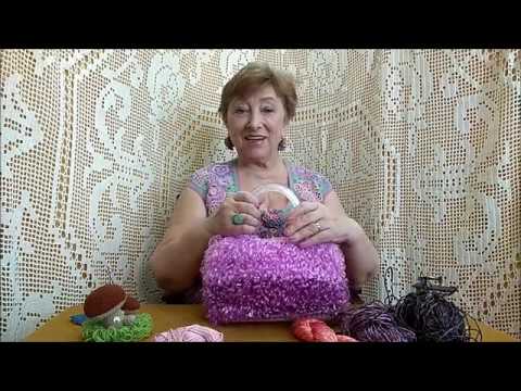 Видео: Меховое вязание и сумочка "Пион". Мастер-класс по вязанию крючком от О. С. Литвиной.