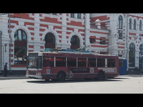 Видео: Троллейбус №1 (Калуга). Вокзал - Парк им. Циолковского