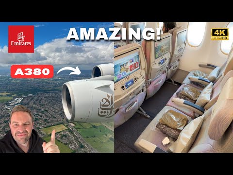 Видео: Обзор эконом-класса Emirates A380: из Дубая в Великобританию (потрясающий опыт!)