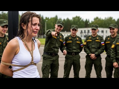 Видео: Сержант издевался над девушкой, пока на плац внезапно не приземлился чёрный вертолёт