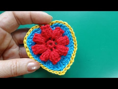 Видео: Как вязать валентинку How to Crochet Valentine Heart