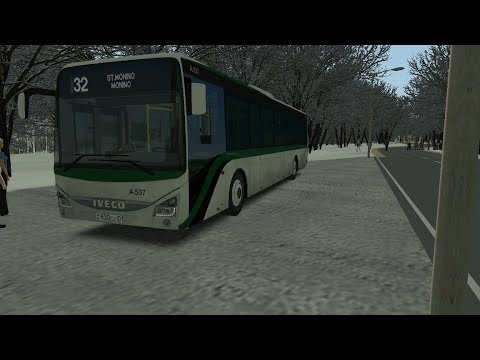 Видео: Omsi 2 Щёлково. Iveco Crossway 13m LE маршрут 32