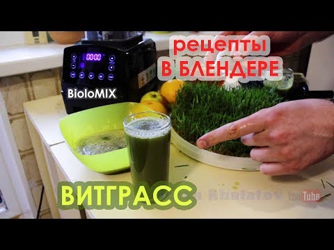 Видео: Витграсс в блендере BioloMix - Лучше чем в Соковыжималке! Зеленый коктейль с пшеницей.