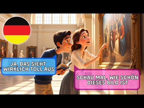 Видео: 10 простых диалогов на немецком языке | А1-А2 | Легкое изучение немецкого языка | В музее