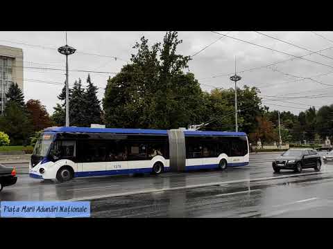 Видео: Троллейбусы в Кишинёве, сентябрь 2021 │ Chisinau trolleybuses, Moldova, September, 2021