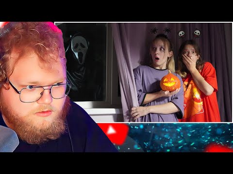 Видео: ПОГОВОРИЛА С МАНЬЯКОМ - КРИКОМ НА ХЭЛЛОУИН! / РЕАКЦИЯ T2X2