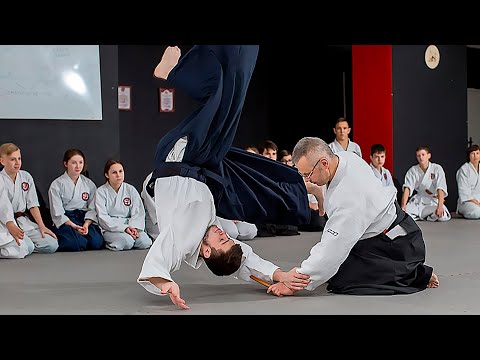 Видео: 2013.03.23 Подойников Андрей, 5 дан Айкидо Ёсинкан. Мастер класс укеми (Страховка)