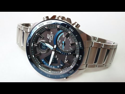 Видео: CASIO EDIFICE ECB-900DB-1B. Обзор\Review