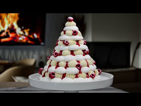 Видео: Торт ПАВЛОВА в виде НОВОГОДНЕЙ Елочки 🎄