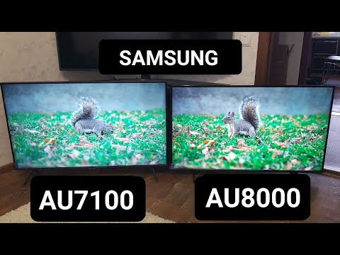 Видео: Телевизор Samsung AU8000 и AU7100 сравнение