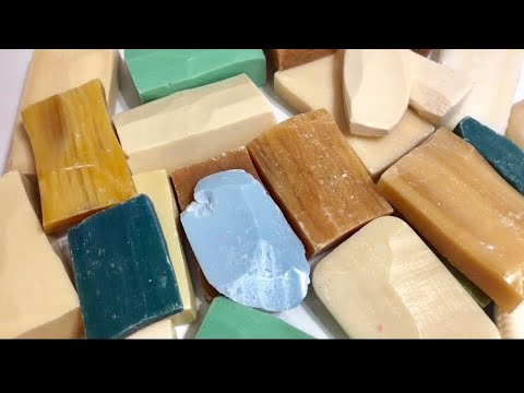 Видео: ASMR Soap/ cutting soap/ кусочки/ обрезки/ продолжение