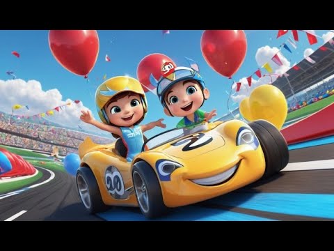 Видео: Врум-Врум, машина едет, бип-бип! 🚗🎶 Веселая песенка про машинки | Энергичная детская песенка для ...