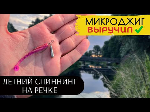 Видео: ЩУКА И ОКУНЬ ЛЕТОМ НА МИКРОДЖИГ . Рыбалка на спиннинг на реке