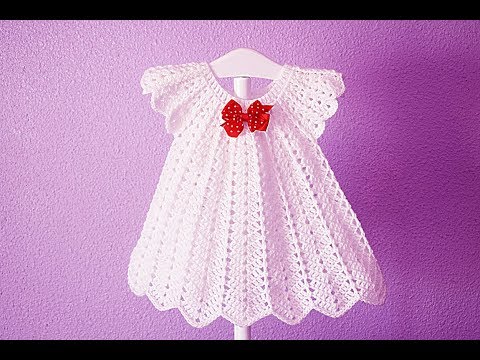 Видео: Платье для рождественской вечеринки крючком белое Majovelcrochet #crochet