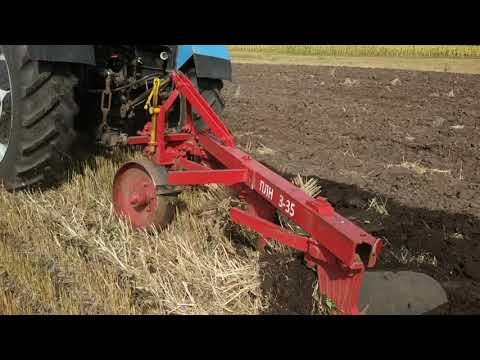 Видео: ТКР-6, Догружатель МТЗ, Обзор трактора в пахоте