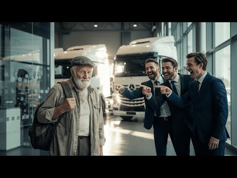 Видео: «Хочу пять грузовиков MERCEDES», — сказал бедный мужчина… и ПРЕПОДАЛ продавцам самый БОЛЬШОЙ