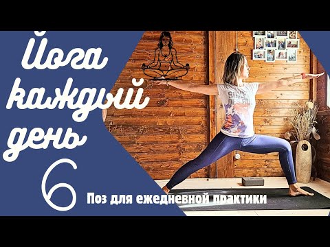 Видео: Йога на КАЖДЫЙ ДЕНЬ | 6 поз для ежедневной практики