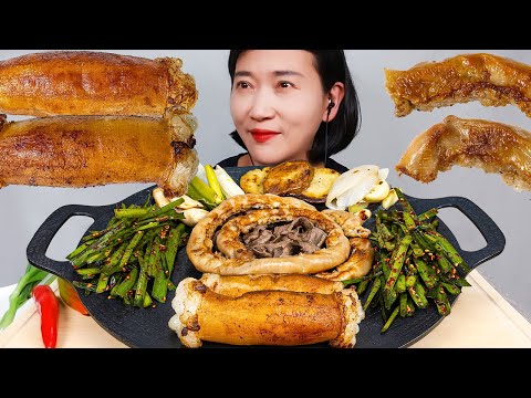 Видео: ЖАРЕНЫЕ ГОВЯЖЬИ КИШКИ АСМР МУКБАНГ EATING SOUNDS