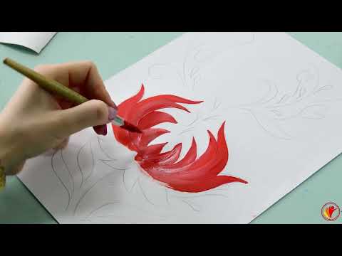 Видео: ОСНОВНЫЕ ЭЛЕМЕНТЫ ЦВЕТКА | ПЕТРИКОВСКАЯ РОСПИСЬ | ХУДОЖЕСТВЕННАЯ РОСПИСЬ | рук. ХАРИТОНОВА И.А.