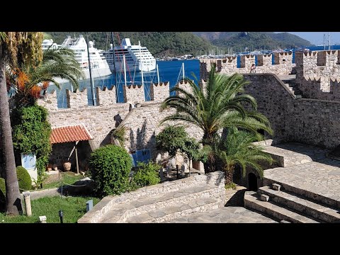 Видео: Замок Византийской империи 1044 года. Город Мармарис в Турции. Моё путешествие, видео и фото. 