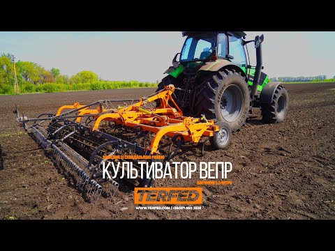 Видео: Культиватор ВЕПР 5.5НС-01. Передпосівна робота трактором Дойц