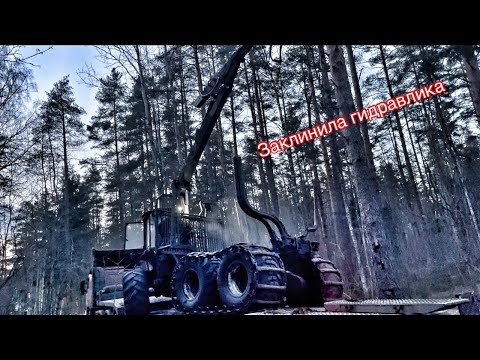 Видео: Он УПАЛ!!! Но не опрокинулся / Перевозка форвардера