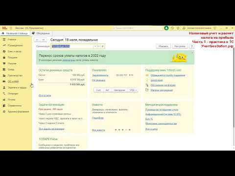Видео: Налоговый учет и расчет налога на прибыль - первый практический урок курса