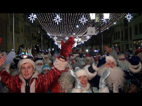 Видео: Парад Дедморозов в Рязани 2017. РВ ТВ