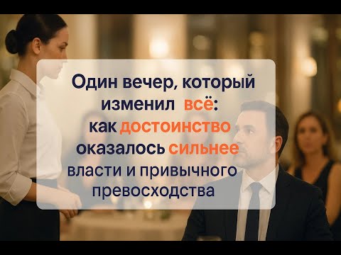 Видео: Когда один взгляд меняет всё: история о силе достоинства и неожиданной перемене