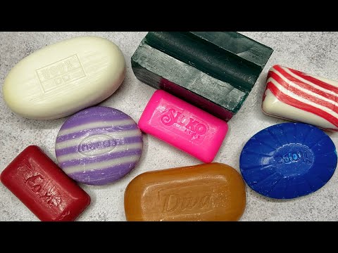 Видео: ASMR soap/ Dry soap cutting 🩷🤍🧡💙💜🩵/ Резка сухого мыла