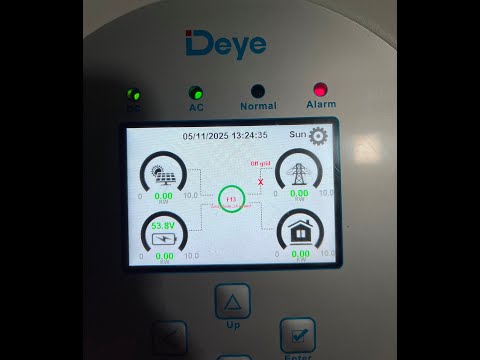 Видео: Работа гибридного инвертора без аккумулятора #инвертор #deye #сэс