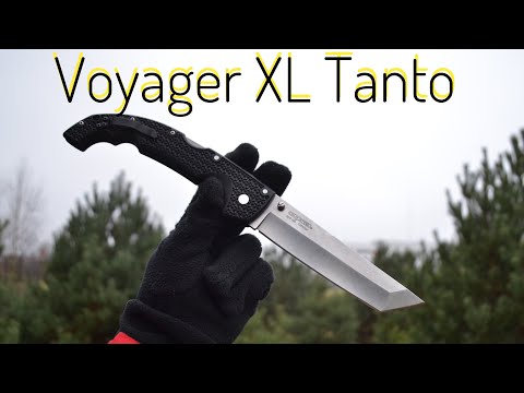Видео: вот это НОЖ ! Cold Steel Voyager XL Tanto