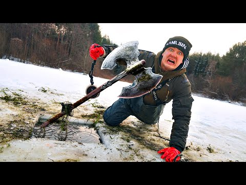 Видео: Мы подняли опасные жуткие находки со дна с помощью поискового магнита на озере викингов