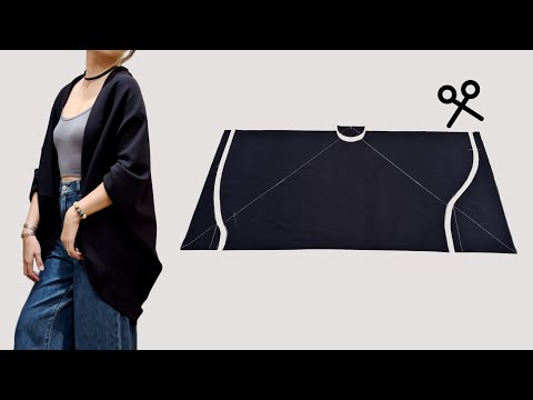 Видео: С чуть более 1 метра ткани вам не нужно быть портным, чтобы сшить эту вещь.