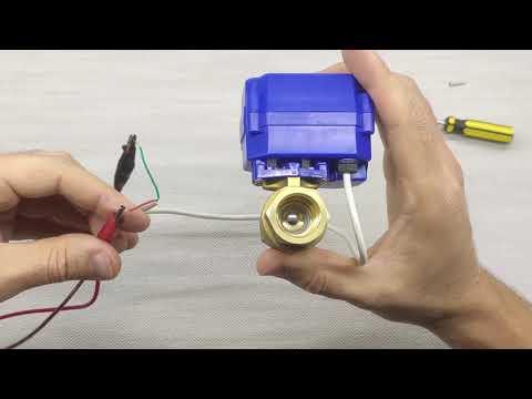 Видео: Кран шаровой с электроприводом нормально-открытый