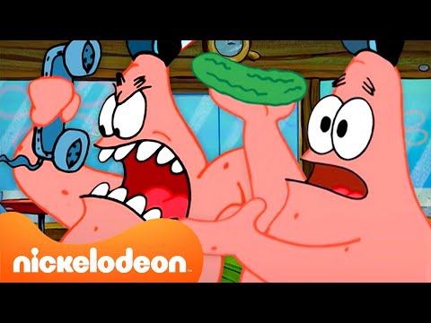 Видео: Губка Боб | 60 МИНУТ приключений Патрика в Красти Краб 🍔 | Nickelodeon Cyrillic