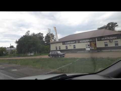 Видео: Дорога через с. Саввушка из с. Курьи в г. Змеиногорск 20170609 144802