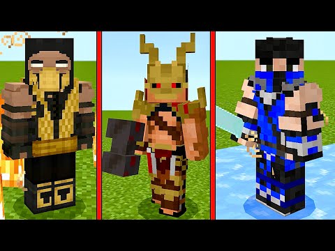 Видео: НОВЫЙ МОД МОРТАЛ КОМБАТ В МАЙНКРАФТ