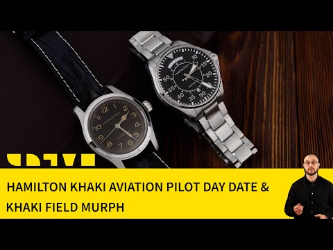 Видео: HAMILTON из фильма Interstellar, Khaki Field Murph и Khaki Aviation Pilot Day Date Auto
