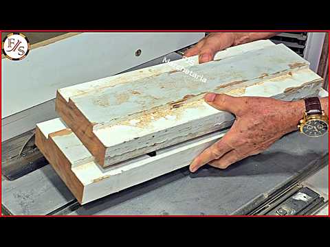 Видео: Я сделал его из старой дверной коробки PEROBA ROSA, найденной на свалке. Невероятный!!